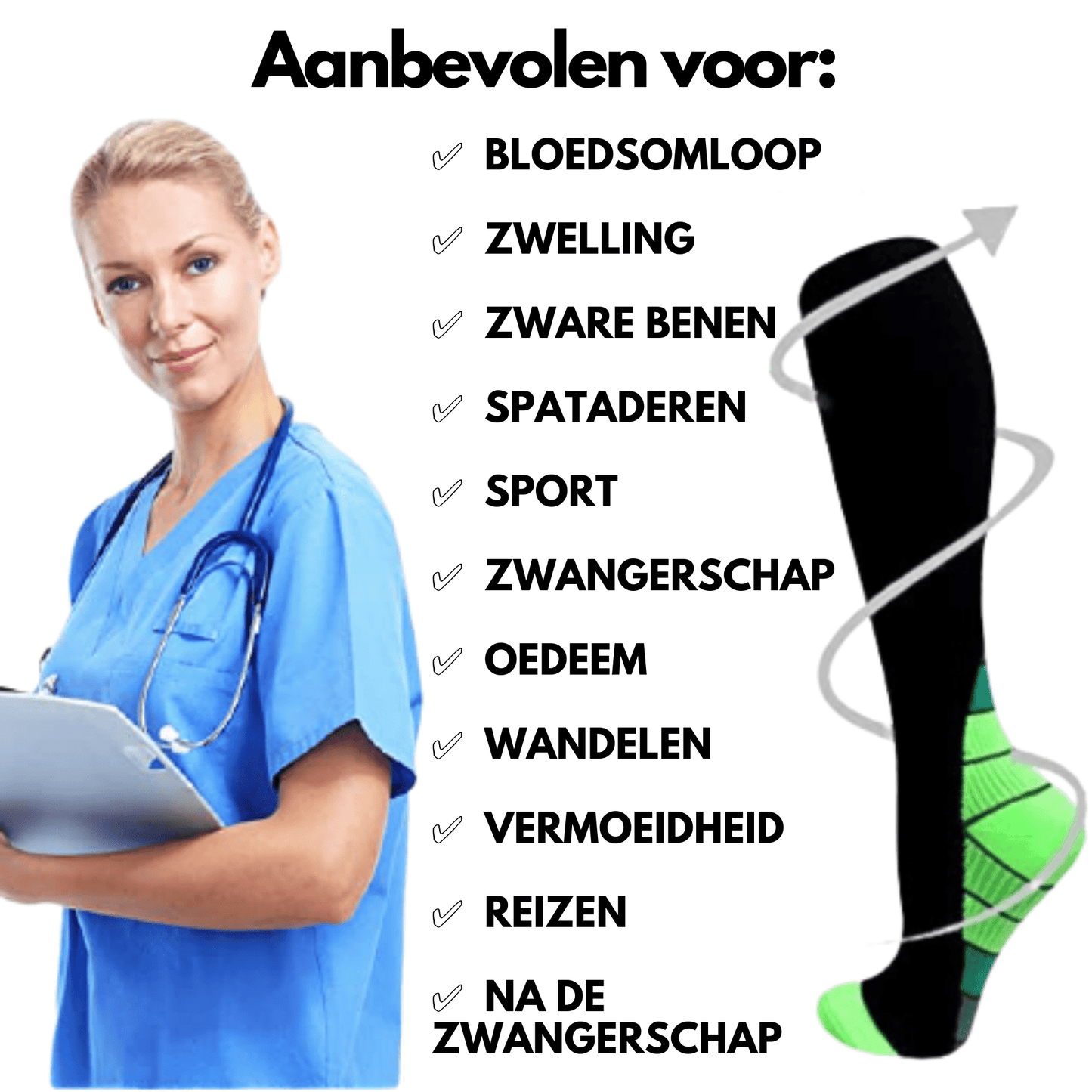 FitCompres - Men's Compression Stockings 
