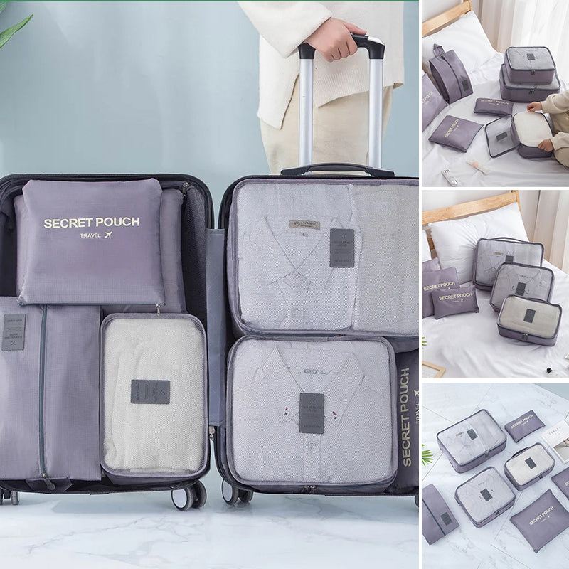Always Stay Organized On The Road With Our 7-Piece Travel Bag Set!