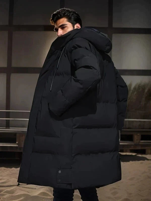 Lorenzo – Elegant Long Padded Coat for Men