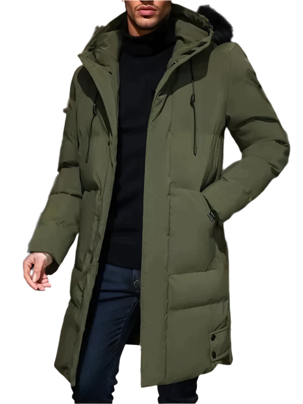 Lorenzo – Elegant Long Padded Coat for Men