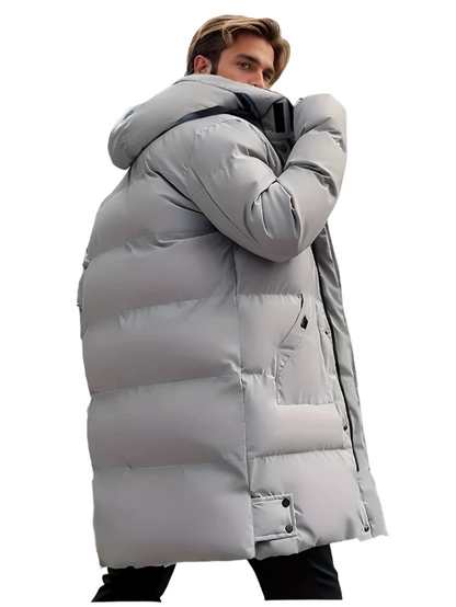 Lorenzo – Elegant Long Padded Coat for Men