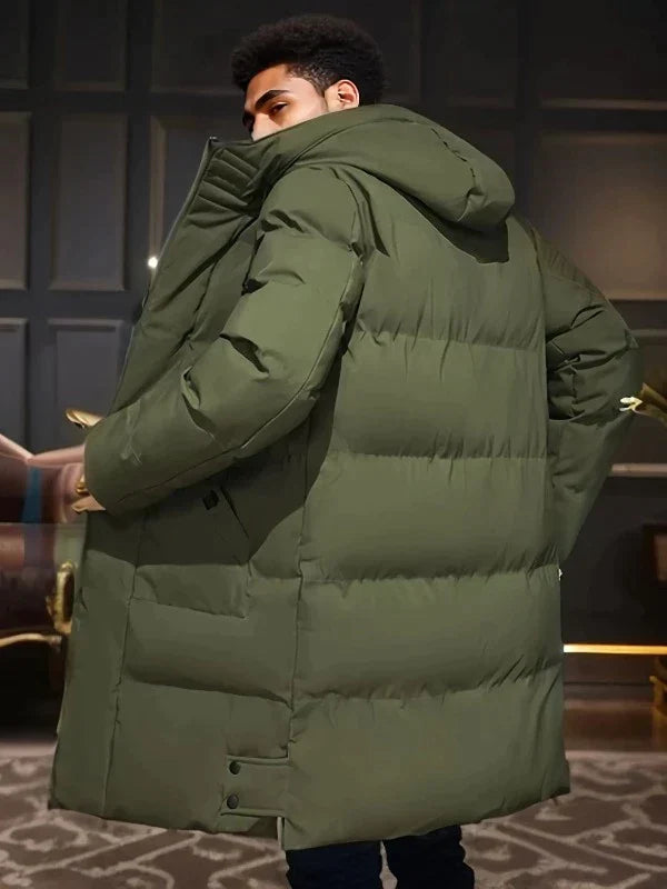 Lorenzo – Elegant Long Padded Coat for Men