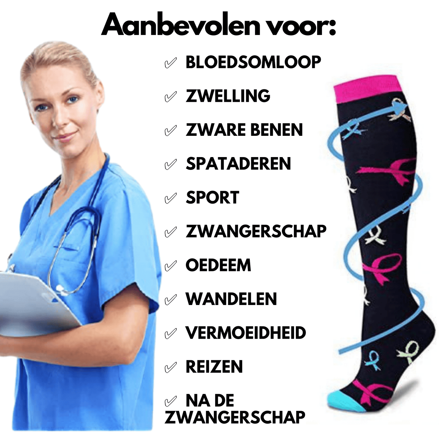 FitCompres - Women's Compression Stockings 