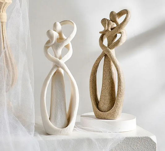 Eternal Embrace | Abstract Statue | Timeless Love | Unique Gift 