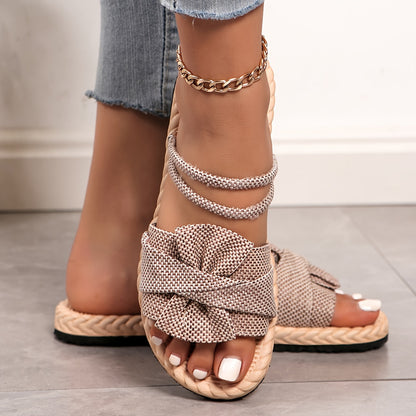 Women's Sandals With Solid Color, Comfortable And Lightweight, Suitable For Two Ways Of Wearing On Holiday, Perfect For Summer Beach Walks.