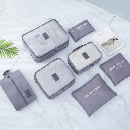 Always Stay Organized On The Road With Our 7-Piece Travel Bag Set!