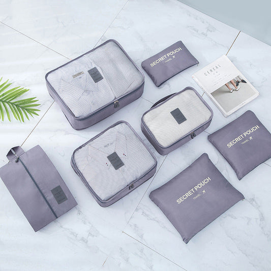 Always Stay Organized On The Road With Our 7-Piece Travel Bag Set!