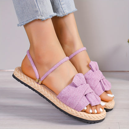 Women's Sandals With Solid Color, Comfortable And Lightweight, Suitable For Two Ways Of Wearing On Holiday, Perfect For Summer Beach Walks.