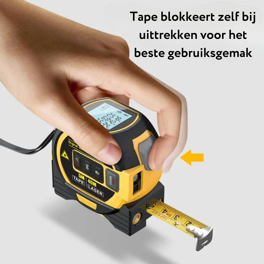 InfralaserTape - 3-In-1 Infrared Laser Tape Measure 