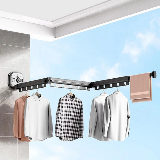 Space-saving wall rack