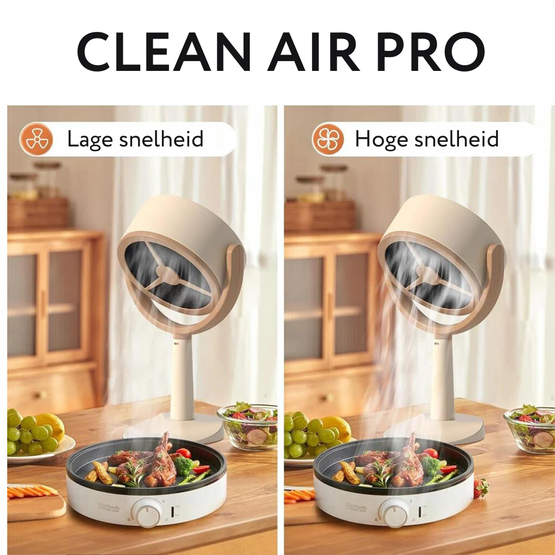 CleanAir Pro - Elimineert 97% van rook en vieze geuren voor pure lucht