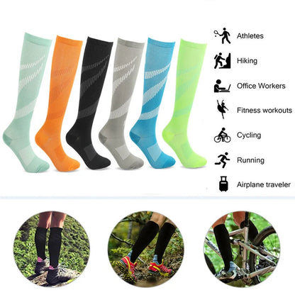 Spataderen Sokken Compressie Kousen Verpleegkundige Sport Fietsen Sokken Voor Diabetici Running Gift Voor Mannen Diabetes Natuur Wandelen