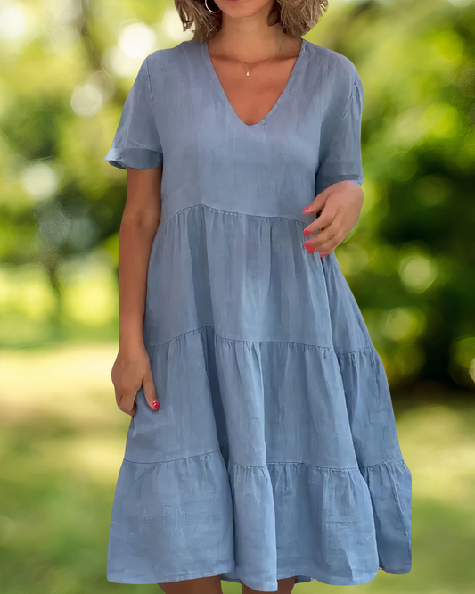 Cotton-Linen Dress - Lucine