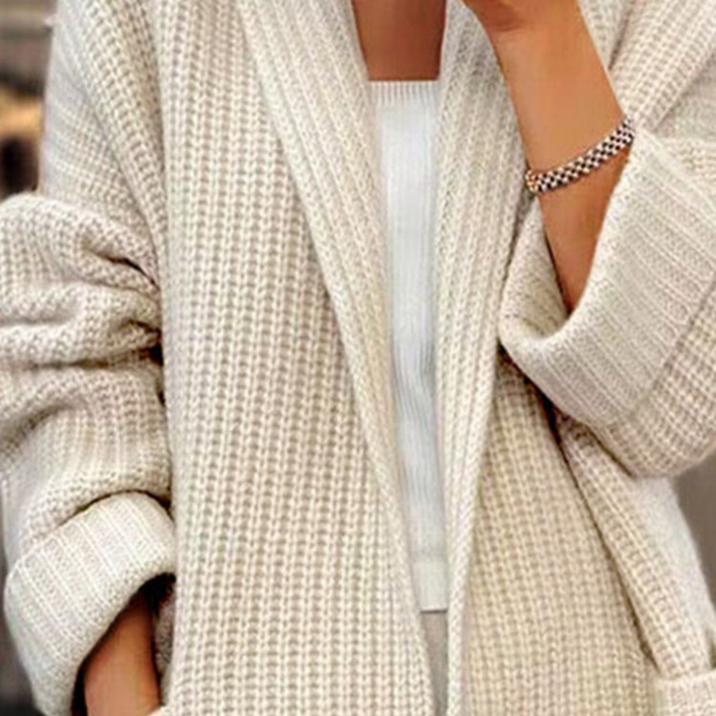Chunky Knit Oversized Cardigan 