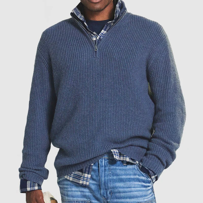 Bram’s Luxe Zipper Sweater