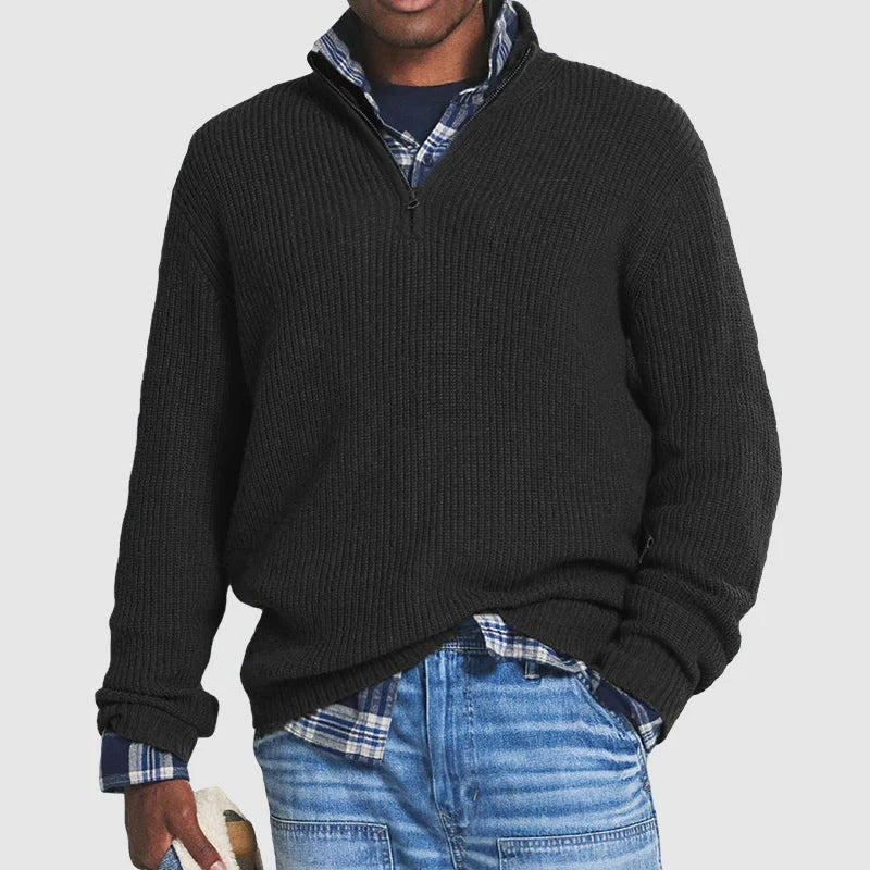 Bram’s Luxe Zipper Sweater