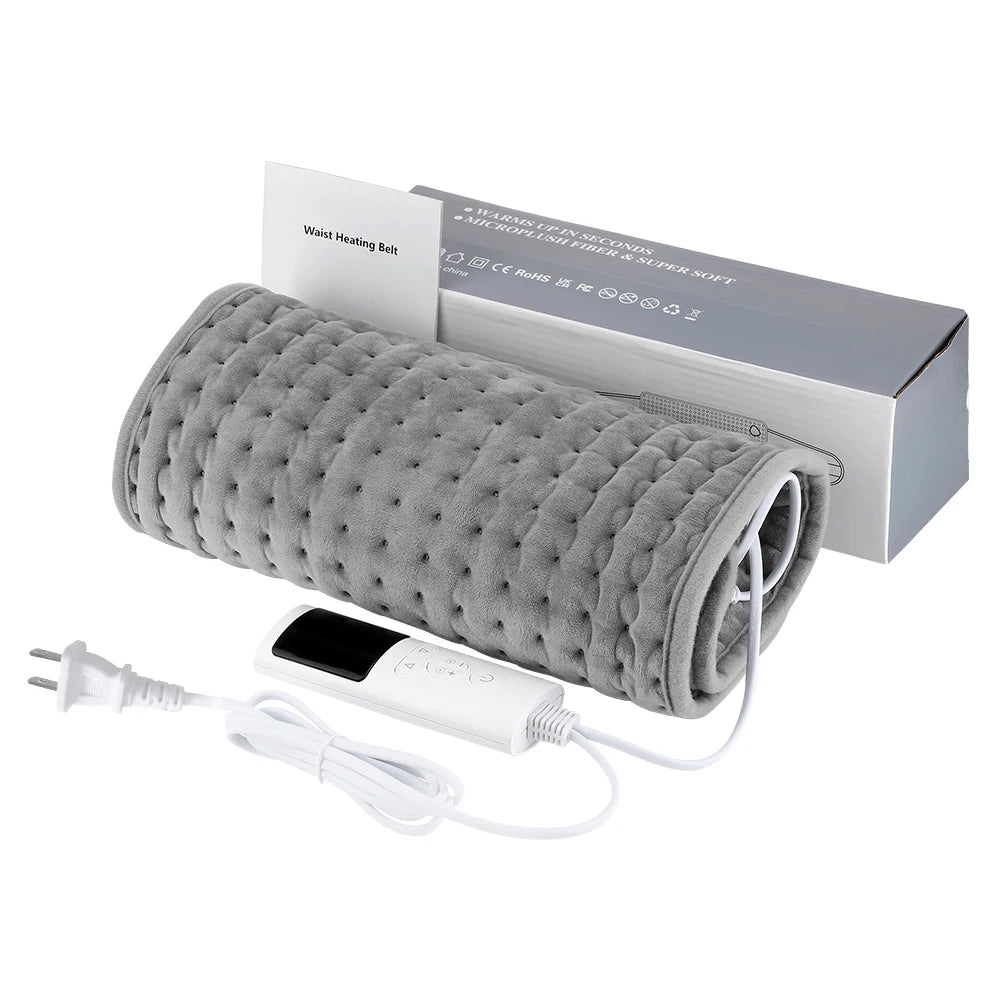 Electric Heating Pad Warm Physiotherapy Thermal Blanket Office Home Temperature Control Waist Belt Warm Up Back Hand Leg Abdomen 