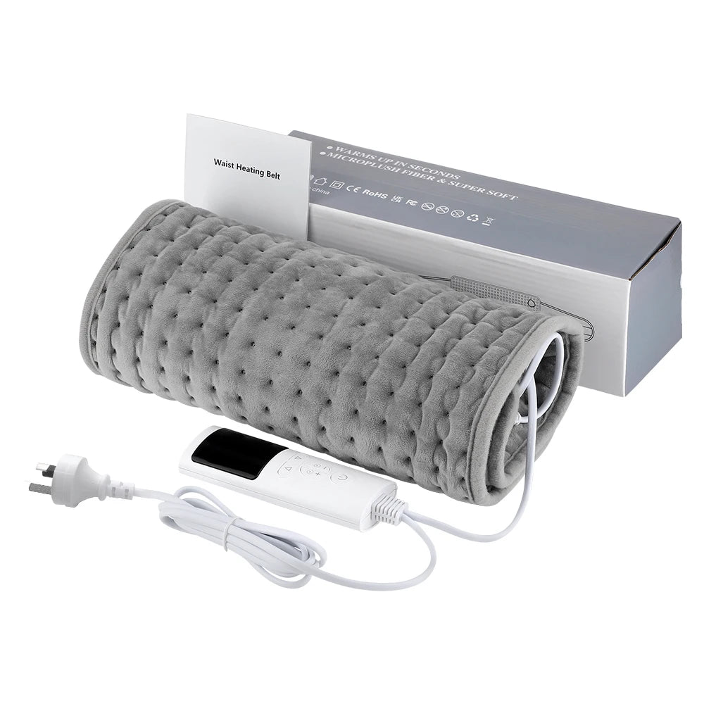 Electric Heating Pad Warm Physiotherapy Thermal Blanket Office Home Temperature Control Waist Belt Warm Up Back Hand Leg Abdomen 