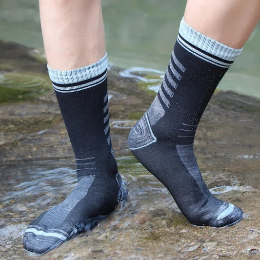 Waterproof Socks Breathable Outdoor Waterproof Hiking Wading Camping Winter Skiing Sock Riding Snow Warm Waterproof Socks 