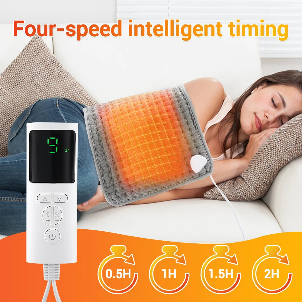 Electric Heating Pad Warm Physiotherapy Thermal Blanket Office Home Temperature Control Waist Belt Warm Up Back Hand Leg Abdomen 