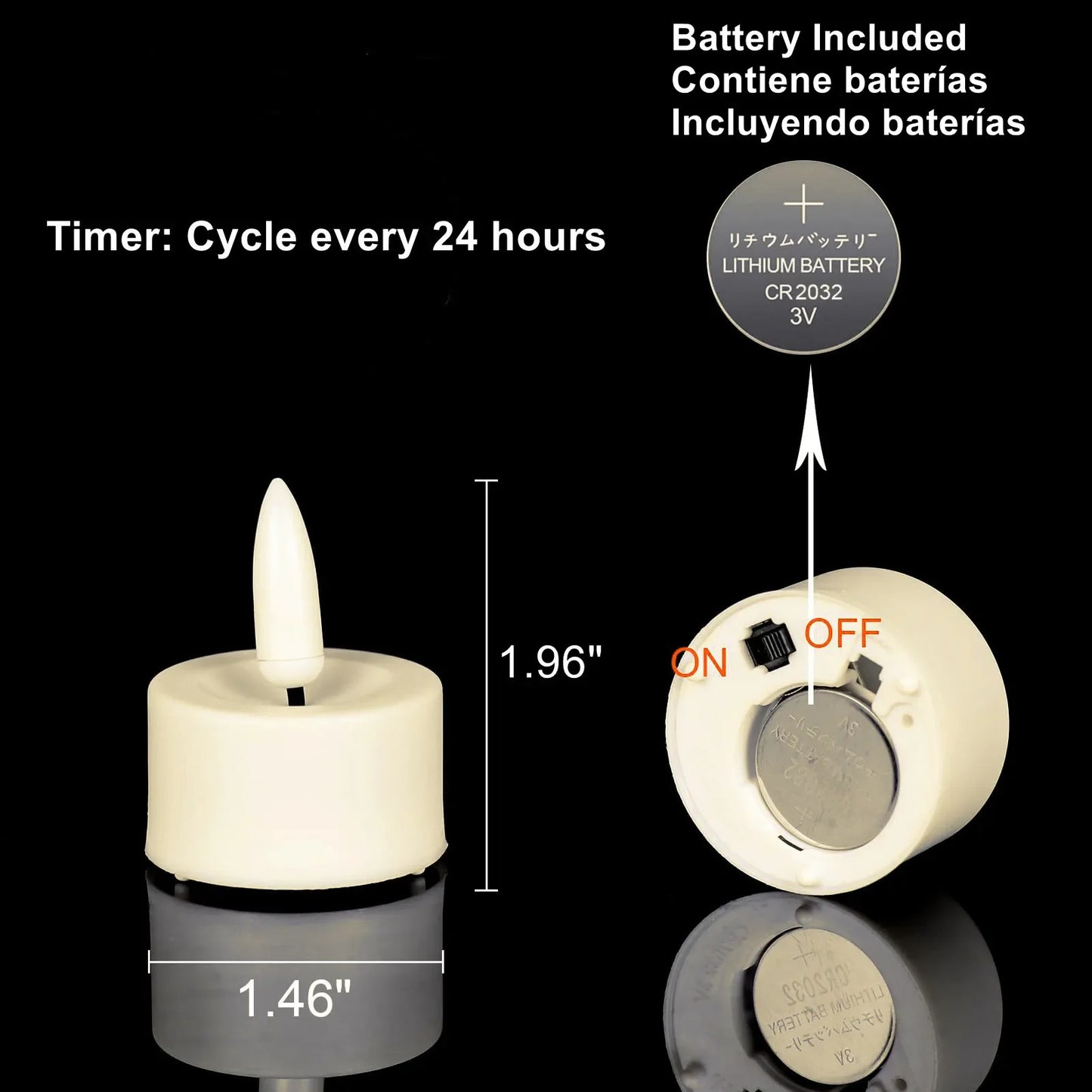 Led Flameless Flickering Battery Operated Tea Lights Candles with Remote Votive Candles Valentine's Day Wedding Christmas Decor 