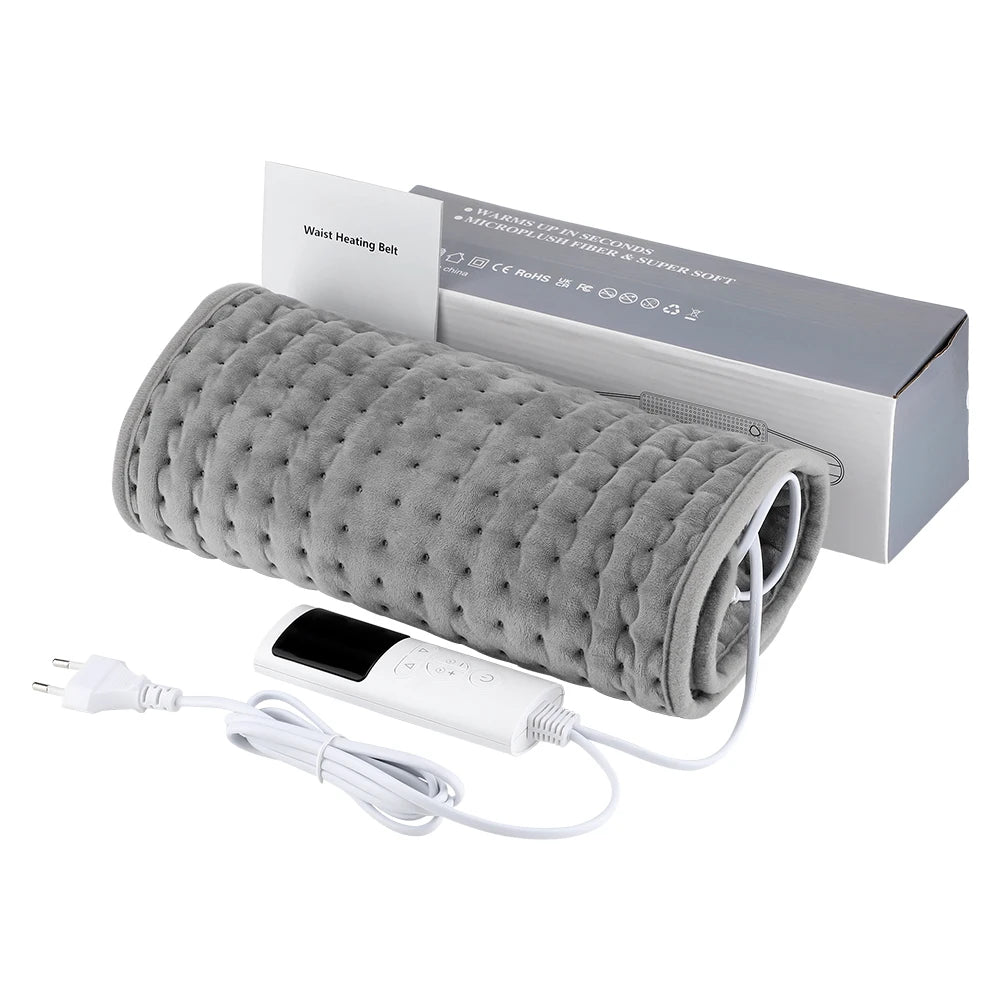 Electric Heating Pad Warm Physiotherapy Thermal Blanket Office Home Temperature Control Waist Belt Warm Up Back Hand Leg Abdomen 