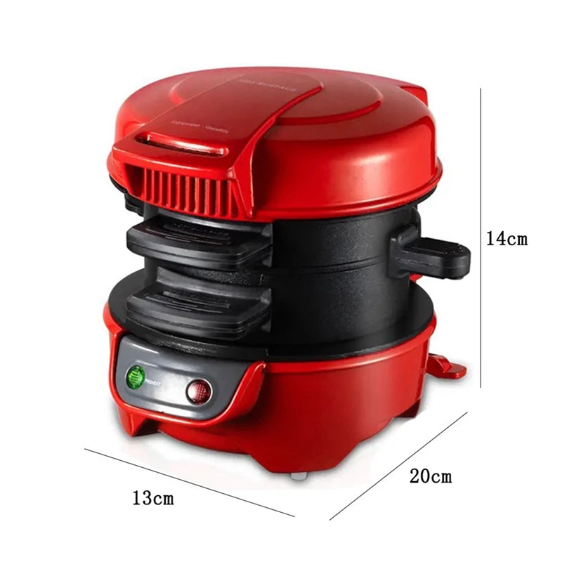 Hamburger Press Hamburger Patty Maker Non-Stick Multifunctional Hamburger Omelet Steak Breakfast Sandwich Machine Eu Plug Durable 