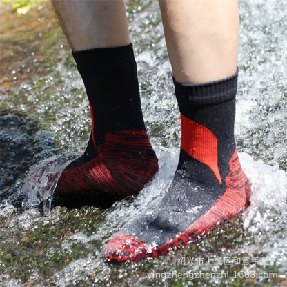 Waterproof Socks Breathable Outdoor Waterproof Hiking Wading Camping Winter Skiing Sock Riding Snow Warm Waterproof Socks 