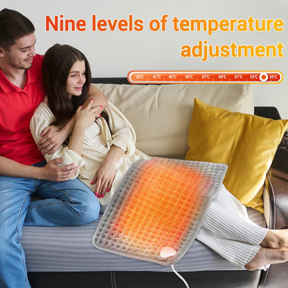 Electric Heating Pad Warm Physiotherapy Thermal Blanket Office Home Temperature Control Waist Belt Warm Up Back Hand Leg Abdomen 