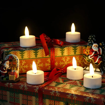 Led Flameless Flickering Battery Operated Tea Lights Candles with Remote Votive Candles Valentine's Day Wedding Christmas Decor 
