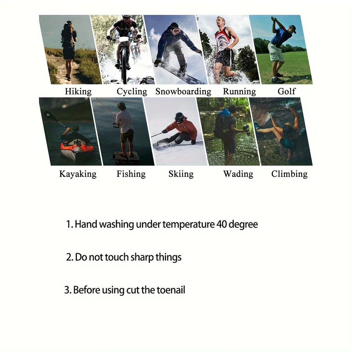 Waterproof Socks Breathable Outdoor Waterproof Hiking Wading Camping Winter Skiing Sock Riding Snow Warm Waterproof Socks 