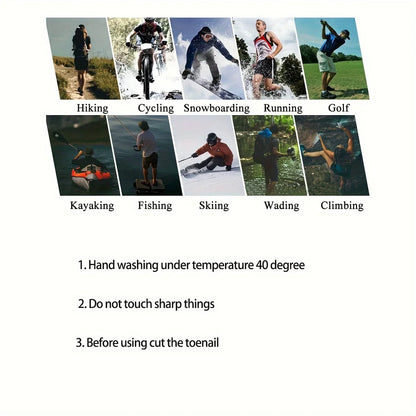 Waterproof Socks Breathable Outdoor Waterproof Hiking Wading Camping Winter Skiing Sock Riding Snow Warm Waterproof Socks 
