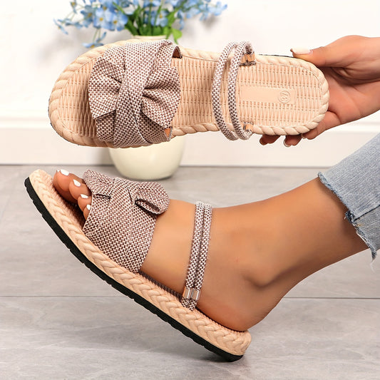 Women's Sandals With Solid Color, Comfortable And Lightweight, Suitable For Two Ways Of Wearing On Holiday, Perfect For Summer Beach Walks.