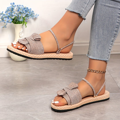 Women's Sandals With Solid Color, Comfortable And Lightweight, Suitable For Two Ways Of Wearing On Holiday, Perfect For Summer Beach Walks.