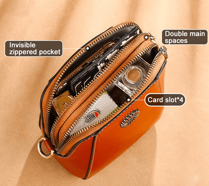 Retro Crossbody Leather Bag™ | Stijlvolle schoudertas