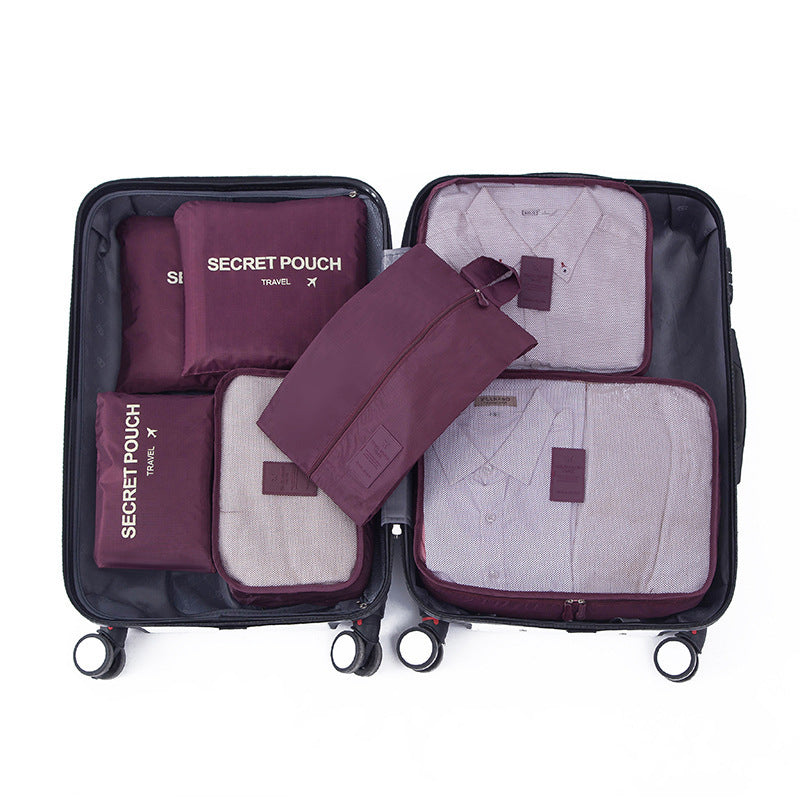Always Stay Organized On The Road With Our 7-Piece Travel Bag Set!