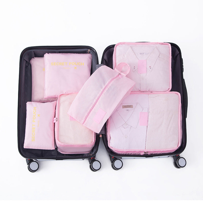 Always Stay Organized On The Road With Our 7-Piece Travel Bag Set!